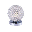 Baycheer HL363046 Decorative Globe Metal Frame Mounted with Crystal Makes Contemporary Look Table Lamp