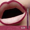 Lip Liner Long Lasting MISS ROSE 2 in 1 Lip Liner Pen Waterproof Colorful Silk Smooth Lipstick Pen Pencil Stretch Lip Brush Tool L