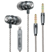 Ling charm V02 computer earphone in-ear eating chicken subwoofer control with wheat game headset music headset millet Huawei mobile phone universal 25 meters