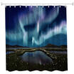 Aurora Polyester Shower Curtain Bathroom Curtain High Definition 3D Printing Water-Proof