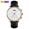 SKMEI Mens Business Quartz Watch Leather Strap 1399