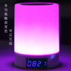 Smart Tiger Creative Colorful Bedside Sound Night Light Touch Phone Wireless Bluetooth Speaker Bedroom LED Desk Lamp with Electronic Clock Alarm Clock