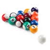 Juego de bolas de mesa de billar para niños de 25MM 38MM Juego completo de bolas de taco de piscina de resina pequeña
