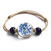 New Glass Ball Bracelet Jewwlry Wholesale Women Romantic Dry Flowers Bracelet & Bangle For Pretty Girls Gift