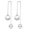 Dangle Earrings For Women Fashion Jewelry Brithday Gift Imitation Pearl Long Party Drop Earring W11