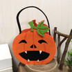 Halloween Non-Woven Candy Bag Trick or Treat Kids Candy Bucket with Handle Halloween Party Costumes Supplies Decoration--Ghost