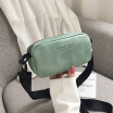 Pequeño Bolso Femenino Versión Coreana De La Moda Simple Carta Pequeña Bolsa Cuadrada Salvaje De Banda Ancha única Espalda Messenger Bag