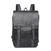 PU Leather Laptop Business Backpack Mens Slim Dual Handcrafted Vintage Shoulder Bag Casual Travel Bag Large School College Bookbag