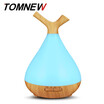 TOMNEW 400ML Humidifiers Ultrasonic Timing Aroma Diffuser Aromatherapy Essential Oil Diffuser Transparent Night Light for Home