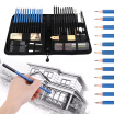 Castle Art Supplies 40 Piece Sketching Pencils&Drawing Set