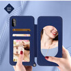 2018 Hot Sales Lady Makeup Mirror With Card Pocket Phone Cases For samsung s8 plus Wallet TPU Business Dirt-Resistant Phone Cases