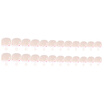 24Pcs False Toenail Tips Set French Full Cover Fake Toe Nail Tips for DIY Manicure