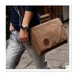 Bolso crossbody retro militar de los hombres 2018 Bolso crossbody del ocio del uniforme del militar de la lona del cuero de la lona