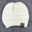 Autumn winter hat knit ponytail warm cap ladies wool cap