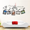 Love Birds Photo Frame Art Wall Stickers Decal Romantic Wedding Room Decor