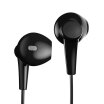 HYUNDAI mobile phone headset in-ear remote control with wheat bass earbuds apple head HY-818 black