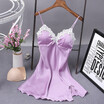 Sexy Women Lingerie Silk Robe Dress Nightdress Nightgown Sleepwear Nightdress