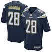 Camiseta de fútbol para hombre Los Angeles Chargers Melvin Gordon Navy Jugador del juego Jersey