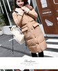 Down jacket womens winter 2018 new Korean version of long style student cotton-padded jacket shows a trend of thin coats