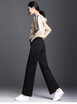 Knitted wide-leg trousers for women 2018 high-waisted new autumnwinter relaxed thickened straight leg casual trousers for childre