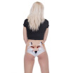 High Quality Women Ear Underwear Big Face Fox 3D Printing Sexy Panties Woman Animal Underwear