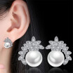 White Imitation Pearl Stud Earrings For Women Bride Party Fashion Jewelry Brithday Gift Classic Accessories K07