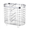 Kitchen Utensils Drying Rack Chopsticks Holder Chrome-Plated Alloy Spoon Knife Fork Sink Basket Storage Organizer Stand