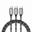 Cable De Alta Calidad 3 En 1 Cable Y Cable De Carga Usb Para Android Micro  IPhone  Type-C Usb