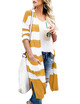 Long striped cardigan