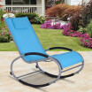 Silla Reclinable Con Reposabrazos Chaise Lounge De Zero Gravity - Azul