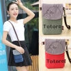 Shoulder Bag Totoro Canvas Cute Coin Purse Cell Phone Case Mobile Mini Crossbody