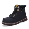 Womens Boots Fashion Casual Boots Genuine Leather Martin Boots Lace Up Shoes Yellow Black Brown Size 35-46