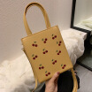 Qiao Bani 2019 Nueva Moda Coreana Dongdaemun Impresión Pequeña Bolsa De Cereza Asesina Hombro Hombro Diagonal Bolso Femenino