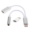 Micro USB A USB 31 Tipo-C Adaptador  Cargador 2 En 1 Audio Para Auriculares Cable De 35 Mm Jack