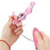 Silica Gel Anal Vibrator Vibrating Anal Plug Triple-bead Butt Plug Anus Plug Clitoris Prostate Massager Silicone Massager for Me