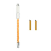 1pc Eyebrow Tattoo Pen 2pcs 12 Pins Tattoo Blade Needles Manual Permanent Makeup Pen Kit Tattooing Embroidery Eyebrow Pen Blue