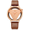 GEEKTHINK Classic Elegant Hollow Quartz Lady Watch Women Luxury Brand Gold Ladies Casual Dress Leather Strap Clock Female Girls Tr