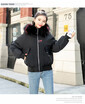2018 new autumn winter down jacket female Korean version of loose student bf short big fur collar jacket
