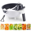 9 In1 Cesta De Cortador De Verduras Multipropósito Magic Rotate Cortador De Verduras Rebanadora Portátil Chopper Rallador Herramienta De Cocina