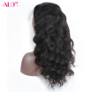 ALOT Body Wave 360 Lace Frontal Wigs Brazilian Virgin Human Hair Wigs With Baby Hair Pre Plucked Hairline 150 Density 10-22 Inch