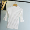 Women High Collar Sweaters Slim Warm Bottoming Sweater Knitted Pullover