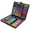 MING TA 150 Piece Set Painting Tool Box Stationery Sketchpad Tablet Toy Brush Wood Box Washable Watercolor Pen Crayon Fine Art Pencil Wood