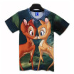 3D Printed T-shirts Men Short sleeve Blouse Hipster Costume Boys Tops -Lovely Pony