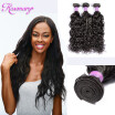 Peruvian Virgin Human Hair Wave Natural Wave Hair Weaving 3 Bundles Natural Black Water Wave Remy Hair Extensions