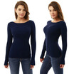 New Fashion Women Long Sleeve Casual Tops Blouse Pullover Hoodie T-shirt Sweater
