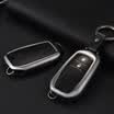 Huashi Toyota Key Case Prado Key Bag Toyota Lei Ling Highlander Camry Double Engine Corolla Reiz Crown Overbearing Key Bag Buckle Case A - Platinum Grey