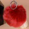 Antarctic nanJiren car pendant jewelry rex rabbit fur ball car key ring pendant black