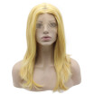 Iwona Synthetic Hair Lace Front Should Straight Yellow Wig