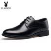 Playboy PLAYBOY ESTABLISHED 1953 Classic men&39s lace business wedding shoes British round dress shoes men&39s shoes 5DW009049D01 black 43