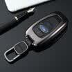 Di Gallen Baru car key bag 15-17 new forest man XV Outback Lishi key metal shell protective cover mens special sky gray leather key ring